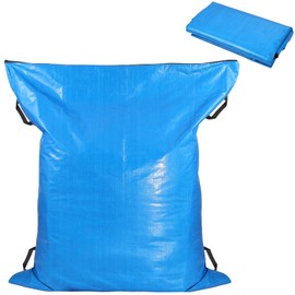 YEXEXINM Pool Cover Storage Bag with 4 Carry Handles 48" X 57" Heavy-Duty Pool Cover Stowaway Bag Waterproof Pool Safety Cover Stowaway Bag for Winter Pool Covers & Pool Safety Cover Organizing(Blue)