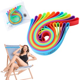 12 Packs Towel Band Bulk for Beach Pool Lounge Chair Clip Vacation Essentials Travel Must Haves Palm Springs Cabo San Lucas Venice Trip Essentials Pueto Vallarta Nassau Cosaster Twelve