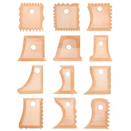 Pottery Tool, 12Pcs Pottery Rib Pottery Foot Shaper Trimming Tools for Ceramics Clay Carving and Shaping