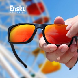 Ensky HardyShield Replacement Lens for Oakley Flak 2.0 OO9295 Sunglasses - Scarlet Red