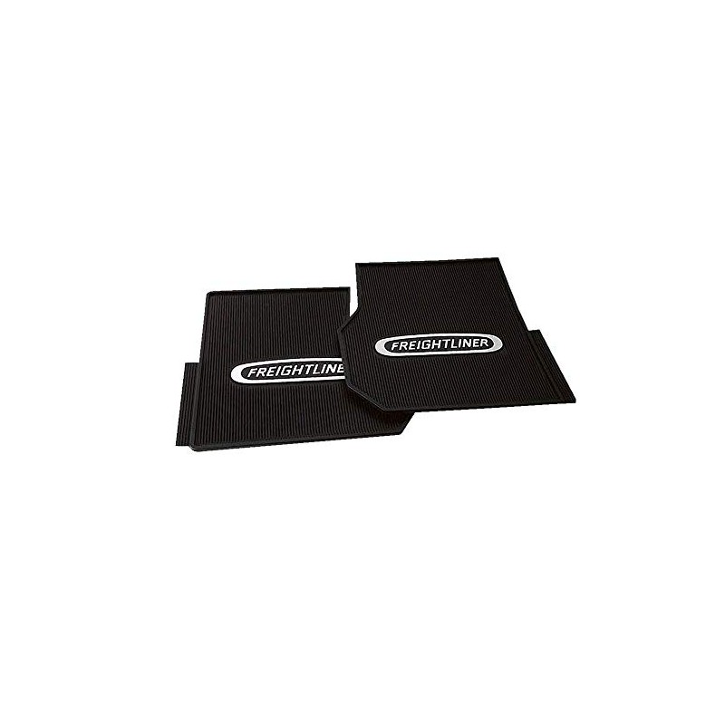 Freightliner Coronado/Columbia Heavy Duty 1/2" Rubber Vinyl Front Floor Mats-Set