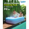 Sunrio 2025 Upgrade Inflatable Pool for Kids and Adults-120"*72"*22" Full-Sized