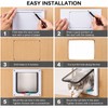 4-Way Locking Cat Door for Indoor & Outdoor Use –