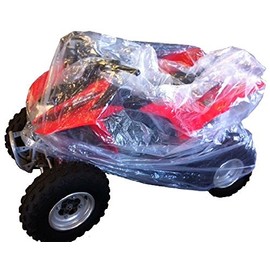 New Large Clear 2 Mil Non Fitted Poly Plastic Cover - Great for ATV's, Quad's, Mini Bike's & Bicycles!