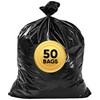 Veska 55 Gallon Trash Bags Heavy Duty, (Value-Pack 50 Count