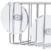 iDesign Shower Caddy Suction, Bathroom Metal Storage Shelf with Vacuum