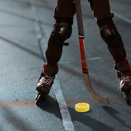 Limnyves Roller Hockey Puck ABS High Density Street Land Hockey Practice Pack for Ice Inline Street Hockey Training, Blue