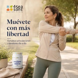 Colágeno Hidrolizado 4 Seasons Nutrition en Polvo con Aminoácidos y Mandarina, 700 g