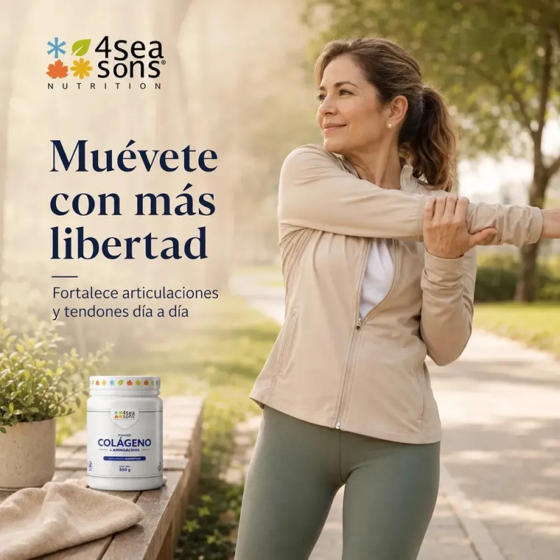 Colágeno Hidrolizado 4 Seasons Nutrition en Polvo con Aminoácidos y