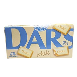 Dars White Chocolate (1.48oz). Rich creamy milk flavor white chocolate bits. (TCS-14 R-3) - Pack of 1