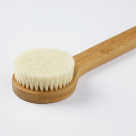 Bamboo Wood Shower Brush, L, Total Length: Approx. 14.4 inches (36.5 cm), OEA23A8A