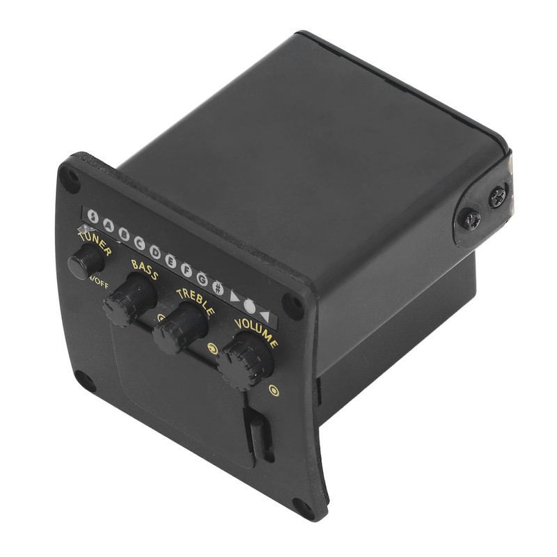 EQ01 Acoustic Guitar Tuner 2 Band EQ Black Guitar Tuner