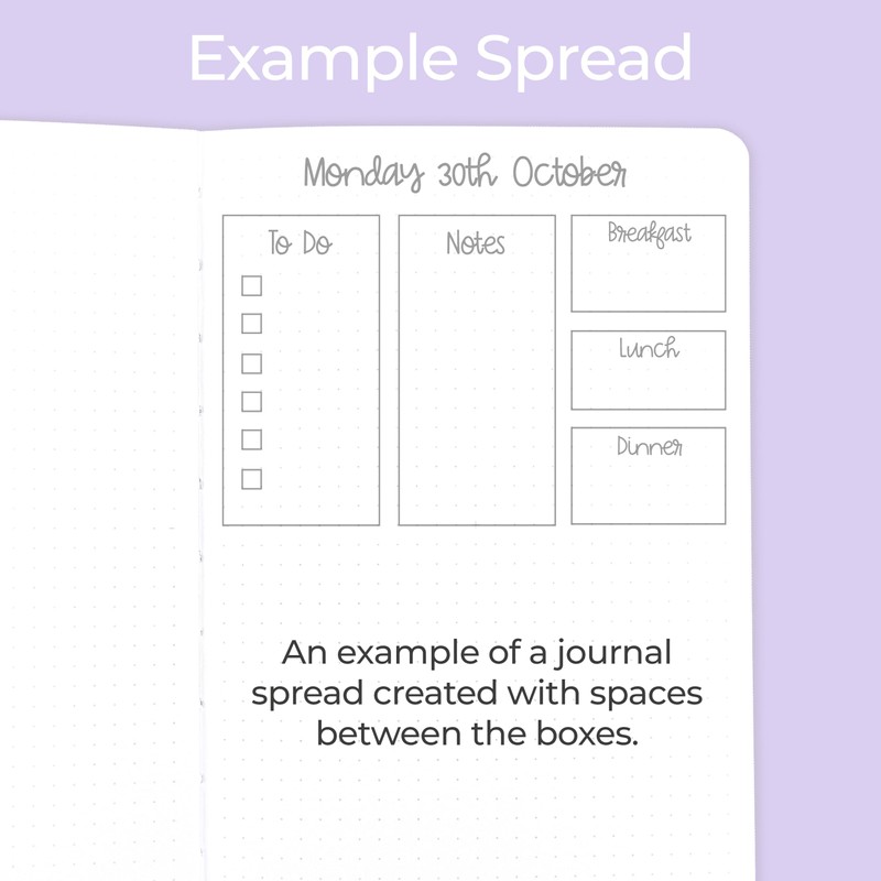 Universal Grid Ruler (Spaces Between Boxes) - Dotted Journaling/Bullet Planning