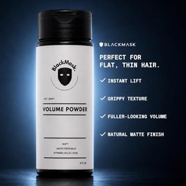 Polvo texturizante para hombres, fácil de aplicar, agrega textura y volumen al instante, ingredientes totalmente naturales, fijación fuerte, polvo par