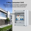 2 Way Consumer Unit Circuit Breaker, Garage Consumer Unit with