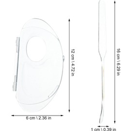Paleta de Maquillaje para Base Plegable, Set 1 Pieza Acrílico Mezcla Cosmética sin Derrames, Aplicación Sencilla, Adecuado para Viaje