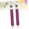 KOMBIUDA Set of 2 Floral Printed Refrigerator Door Handle Covers