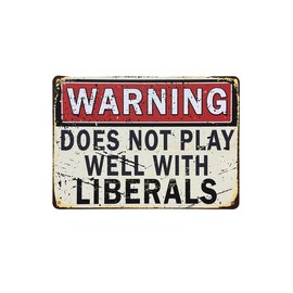 Vintage Aluminum UV Printed Sign Premium Quality Decor Man Cave Decor Funny Signs Yard Art Gift Wall - Design: Warning - May Hurt Your Feelings