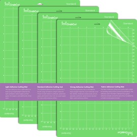 Cutting Mats for Cricut Joy Xtra: 4 Mats 8.5x12 Inch Standard Adhesive Dot Design for Eye Care Green StandardGrip Sticky Washable and Reusable Replacement Cut Mat for Cricut Joy Extra