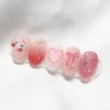 [Handmade Nail Tips] Hello Strawberry Nail Tips - Long Oval