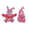 Easter Inflatable Yard Decoration 4.9ft Easter Inflatable Bunny Happy Easter