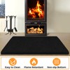 Hearth Rug Fireproof, 2' x 3' Fireplace Mat, Non-Slip Fireplace