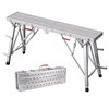 Portable Scaffolding, Adjustable Folding Work Platform, Heavy Duty Galvanized Scaffold