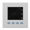Intelligent Digital Voltmeter 3 Phase White ABS Flame Retardant Electricity