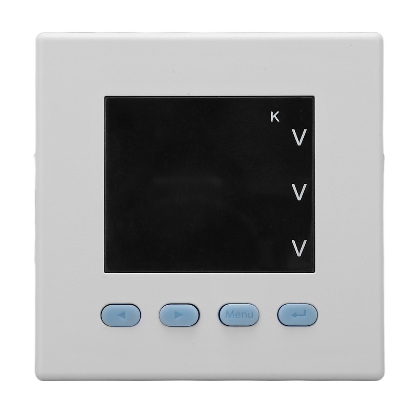 Intelligent Digital Voltmeter 3 Phase White ABS Flame Retardant Electricity