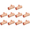 uxcell 1/2-inch x 1/4-inch x 1/2-inch Copper Reducing Tee Copper