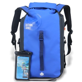 AUTUMN SENCE Dry Bags Waterproof Backpack, Waterproof backpack for boating,Floating,hiking, camping and other outdoor activities 25L.(Blue)
