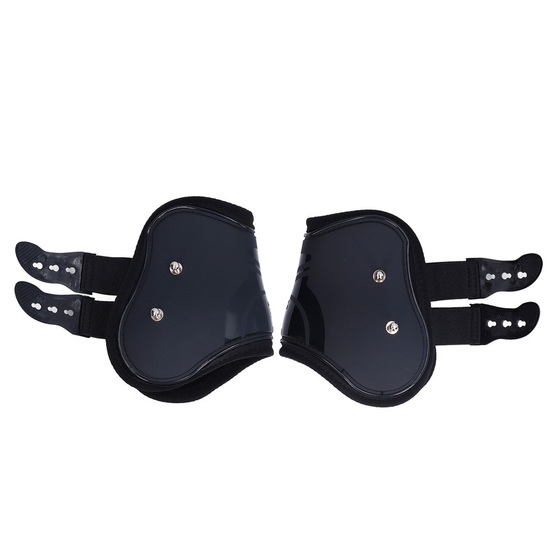2Pcs Horse Tendon Boots Set Sturdy Adjustable PU Shell Tendon
