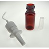 2PCS 20ML / 0.68 Oz Empty Glass Spray Nasal Bottle