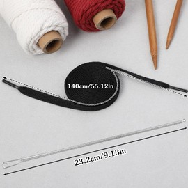 12 PCS Drawstring Cord Replacement, 55" Hoodie Flat String Replacement with Threader Tool for Sweatpants Hoodies Shorts Jackets Pants Trunks, (Black White Gray)