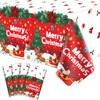 4 Pack Christmas Table Cloth Christmas Party Tablecloth Xmas Party