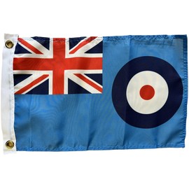 NWFlags RAF Ensign Flag 18" x 12" 75d Premium Polyester | Polyester 1.5x1 foot material flag with 2 Eyelets