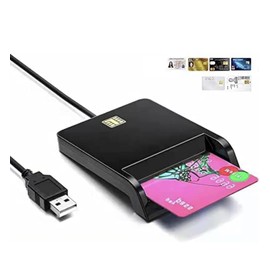 (2024 Stable High Speed Version) IC Card Reader, IC Card Reader Writer, Contact Type, Lightweight, My Number Compatible, Minor Point Application, Final Return, IC Card Reader Writer, No Installation