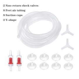 ALEGI Aquarium Sponge Filter with Airline Tubing, Check Valves, Suction Cups for 55 Gallon Fish Tank, Betta, Nano, Shrimp, Fry