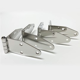 FCOUIID Boat Strap Hinges for Marine Grade RV Skylight Locker Hatch and Door, Heavy Duty Stainless Steel, Top Mount 7-1/8" x 1-5/8" (2pcs)