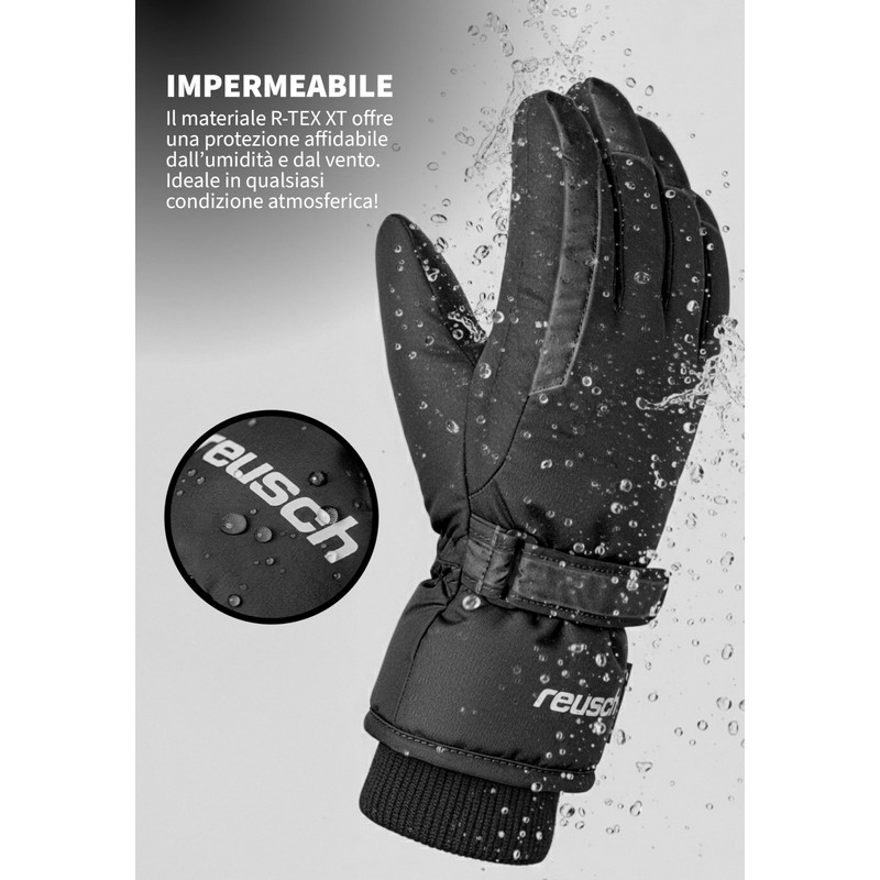 Reusch Guanti invernali bambini | caldi e impermeabili con polsini