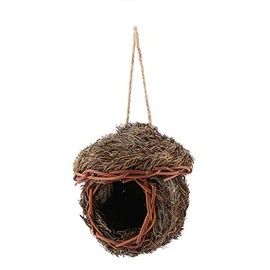 FTVOGUE Jaula de Nido de pájaro Tejida a Mano para Jaula de Animales de Loro Hamster Animales pequeños