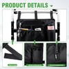 Wheelchair Side Bag with Cup Holder and Reflective Strip, Large