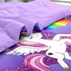 Pamnest Full Comforter Set for Girls, 7 Pieces Unicorn Bedding