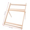 Weaving Looms with Stand, Wooden Multi-Craft Weaving Loom Kit Adjustable