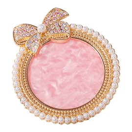 Baluue Nail Palette Makeup Mixing Tray Black Press on Nails Makeup Palette Painting Supplies Practical Manicure Palettes Nail Tool Pigment Mixing Plate Pigment Plate Golden Resin