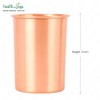 HealthAndYoga™ qCup Pure Copper Tumblers for Drinking - Ayurvedic Health