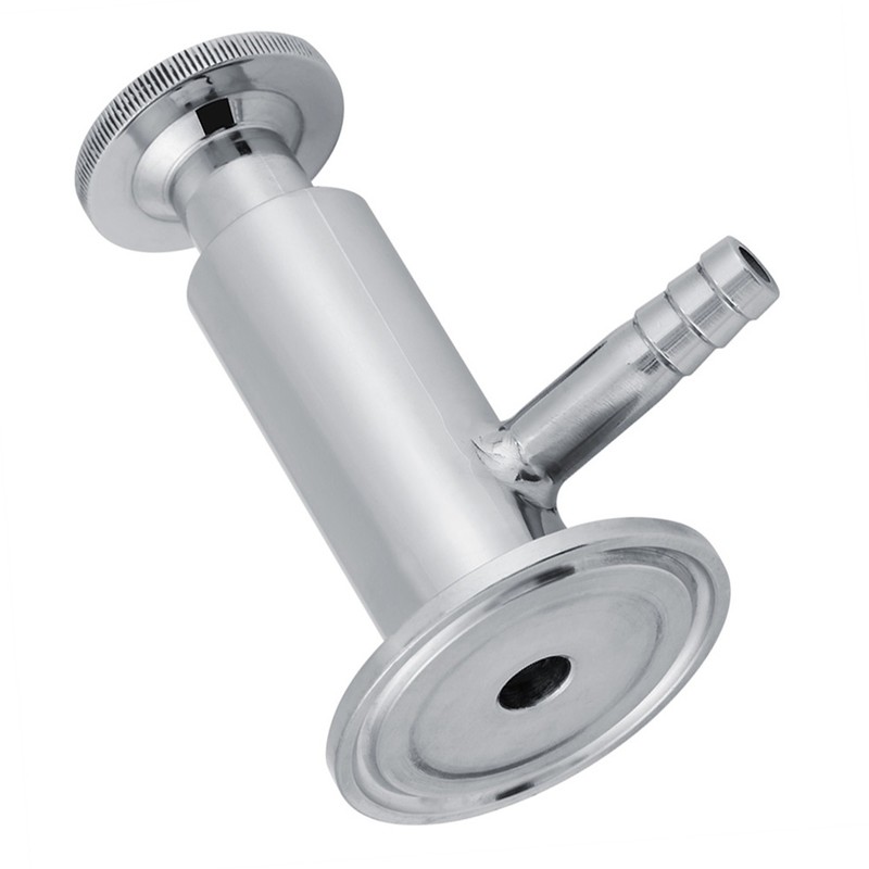 1pc 2inch(50.5mm) Ferrule Sanitary Stainless Steel SUS304 Sampling Valve