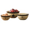 Park Designs Star Vine Mixing Bowls (Set of 3), Multicolor