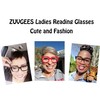 ZUVGEES Retro Style Oversized Blue Light Blocking Large Glasses Frame