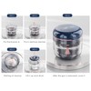 MURRI&MURRDI Retainer Case, Denture Bath Box with Strainer Basket, Mouth